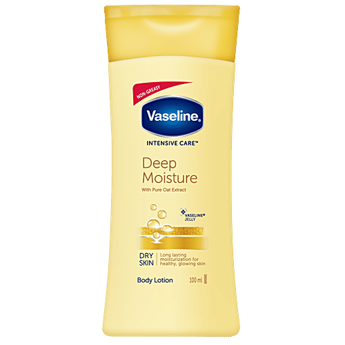 Vaseline Intensive Care Deep Moisture Body Lotion - With Pure Oat Extract, 100 ml  