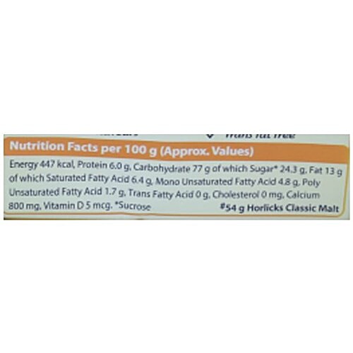 Horlicks Biscuits Nutritional Information Besto Blog