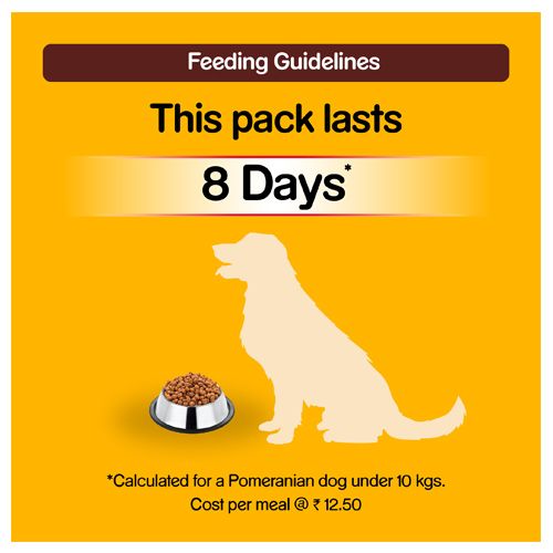 Pedigree Dry Pet Food - For Adult Dogs, Meat & Rice, 1.2 kg  Complete & Balanced Food