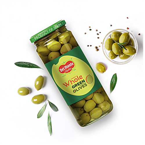 Buy Del Monte Green Olives Plain 450 Gm Jar Online At Best Price of Rs
