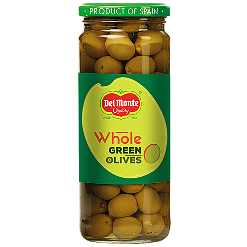 Del Monte Whole Green Olives, 450 g  Packed with Anti-Oxidants
