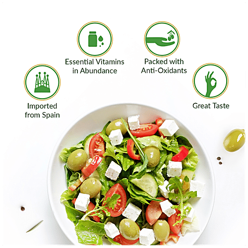 Del Monte Whole Green Olives, 450 g  Packed with Anti-Oxidants