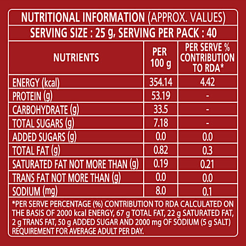 Nutrela Soya Chunks, 1 kg Pouch 99% Fat Free