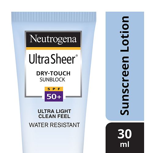 Neutrogena Ultra Sheer Dry Touch SPF 50 Sun Block, 30 ml Tube 