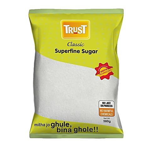 Trust Classic Superfine Sugar, 500 g  Surphurless, No Harmful Chemicals