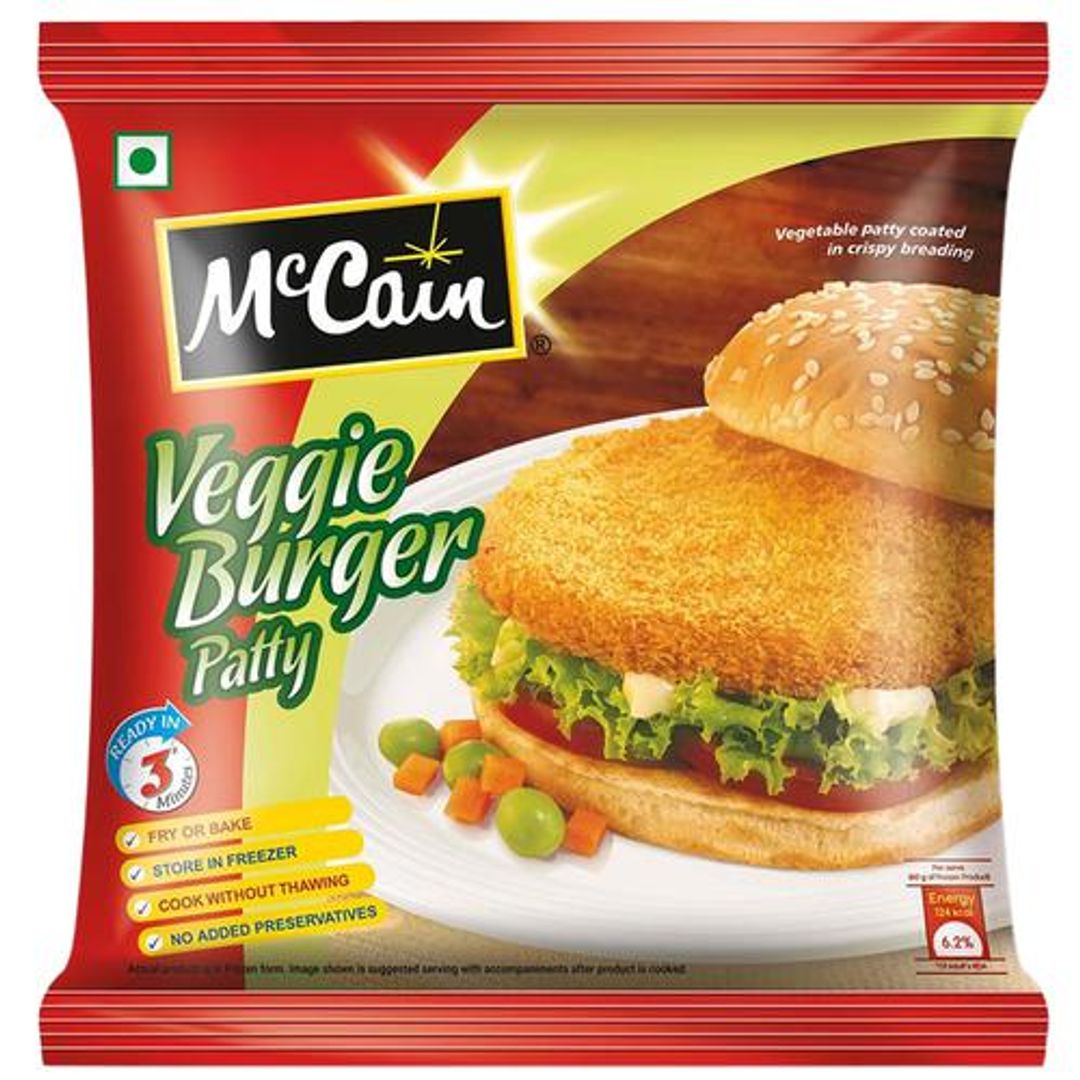 McCain Veggie Burger Patty, 360 g Pouch