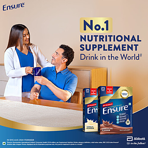 Ensure Clinically Proven Nutritional Drink For Adults- Chocolate, 375 g  
