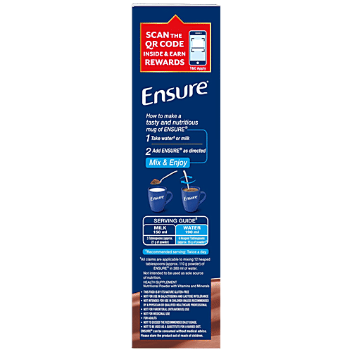 Ensure Clinically Proven Nutritional Drink For Adults- Chocolate, 375 g  