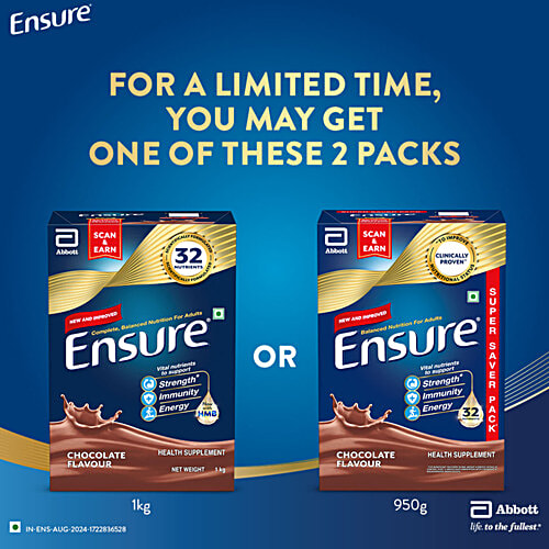 Ensure Clinically Proven Nutritional Drink For Adults- Chocolate, 375 g  