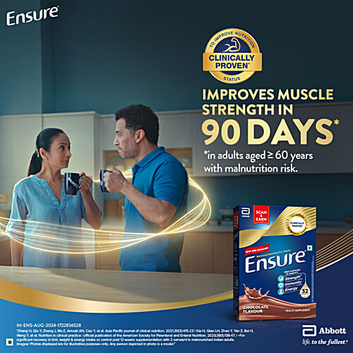 Ensure Clinically Proven Nutritional Drink For Adults- Chocolate, 375 g  