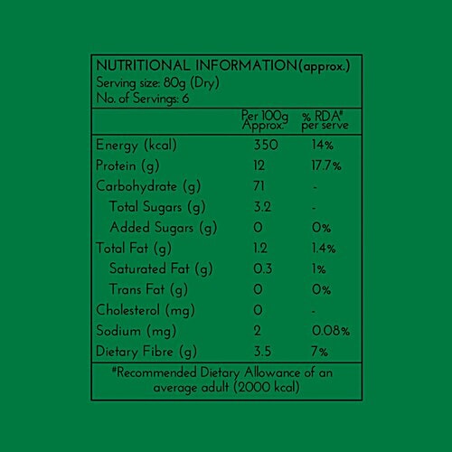 Del Monte Durum Wheat Pasta - Penne Rigate, 500 g Source of Protein & Fibre
