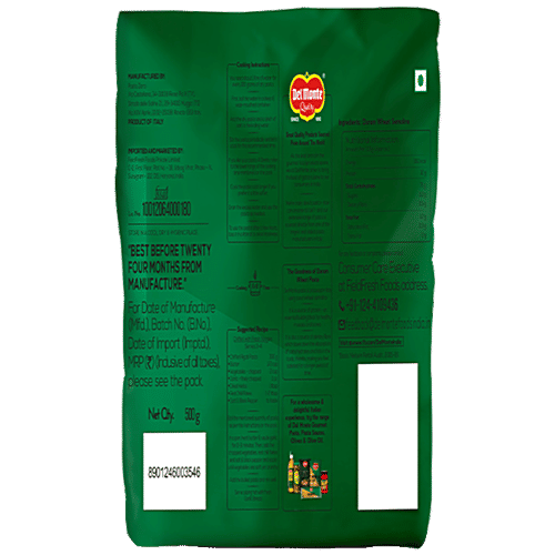 Del Monte Durum Wheat Pasta - Chifferi Rigati, 500 g  Durum Wheat Semolina
 Protein Source
 Dietary Fibre