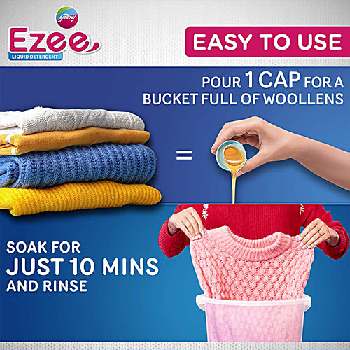 Ezee  Liquid Detergent - Winterwear, Chiffon & Silks, 1 kg  