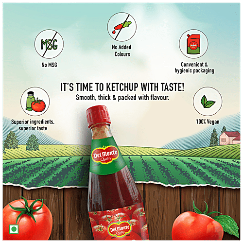Del Monte Tomato Ketchup - Original Blend, 1 kg Glass Bottle 