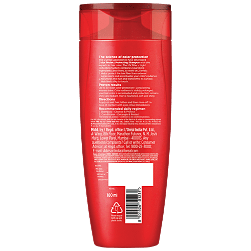 L'Oreal Paris Color Protect Shampoo - For Colored Hair, 180 ml  