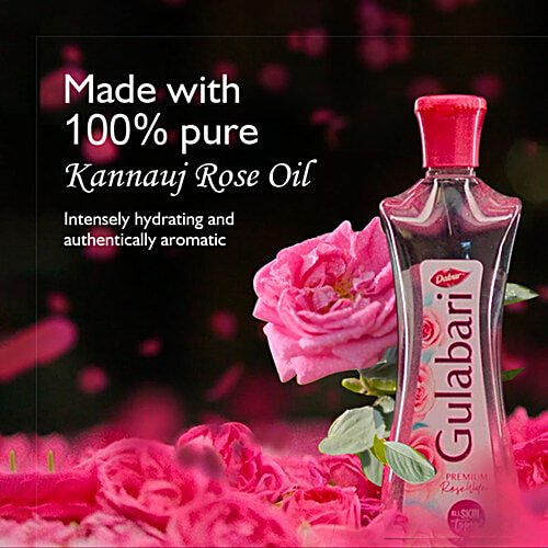 Dabur Gulabari Premium Rose Water, 120 ml  With No Paraben, Cleanses Hydrates and Moisturises Skin, Balances and Restores Skin's pH Levels, For All Skin TypesWith No Paraben, Cleanses Hydrates and Moisturises Skin, Balances and Restores Skin's pH Levels, For All Skin Types