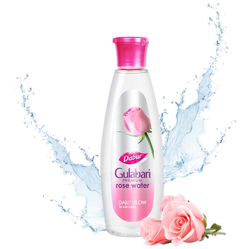 Dabur Gulabari Premium Rose Water - Daily Glow, All Skin Types, Paraben Free, Alcohol Free, 120 ml  