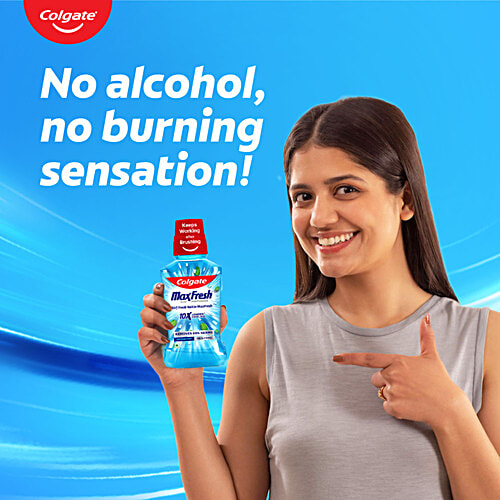 Colgate Maxfresh - Plax Pepper Mint, Alcohol Free, 250 ml  