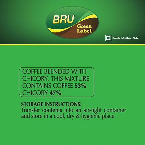 BRU Filter Coffee - Green Label, 500 g  
