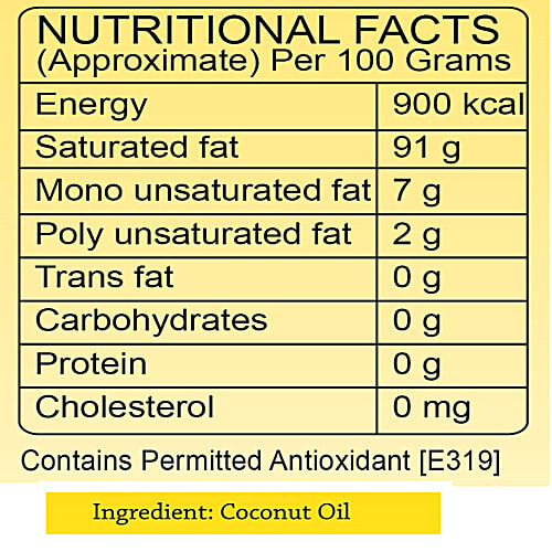 Klf Coconad Coconut Oil, 1 L Pouch Zero Cholesterol, Zero Trans Fat