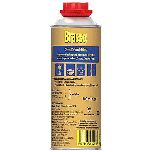 Buy Brasso Polish Copper Zinc 100 Ml Tin Online At Best Price of Rs 98 bigbasket
