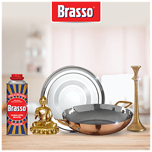 Brasso Metal Polish Triple Action Formula, 100 ml Tin 