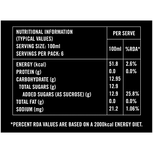 Appy Fizz PET Bottle, 600 ml  No Caffeine