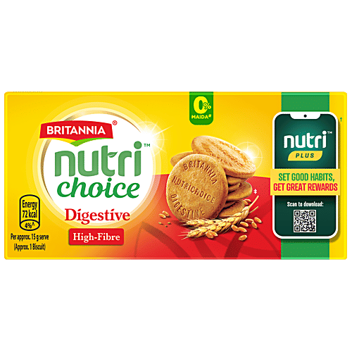 Britannia Nutri Choice Digestive High Fibre Biscuits, 250 g