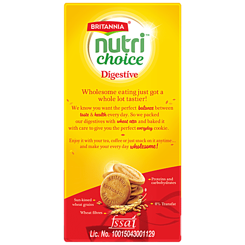 Britannia Nutri Choice Digestive High Fibre Biscuits, 250 g