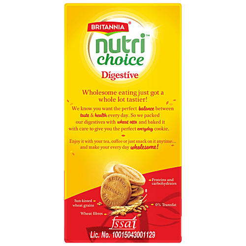 Britannia Nutri Choice Digestive High Fibre Biscuits, 250 g