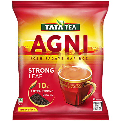 Tata Tea Agni Strong Blend, With 10% Extra Strong Leaves, 500 g Pouch