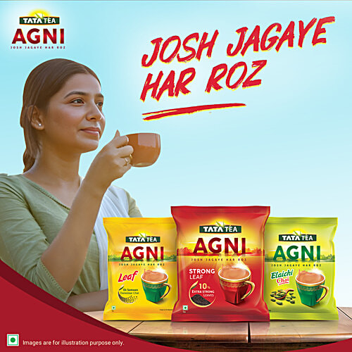 Tata Tea Agni Strong Blend, With 10% Extra Strong Leaves, 500 g Pouch
