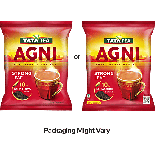 Tata Tea Agni Strong Blend, With 10% Extra Strong Leaves, 500 g Pouch
