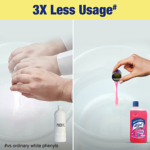Lizol Disinfectant Surface & Floor Cleaner Liquid - Floral, Kills 99.9% Germs, 975 ml  