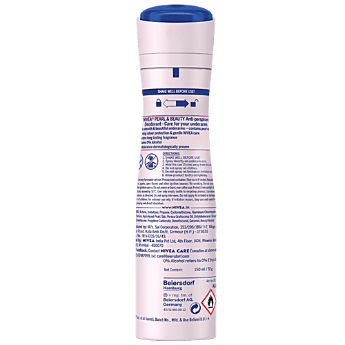 Nivea Pearl & Beauty Women Deodorant - Beautiful Underarms & 48h Protection, 150 ml  