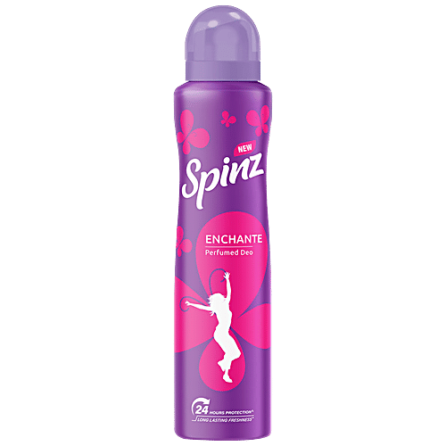Spinz Perfumed Deo - Enchante, 150 ml 24Hr Long Lasting Freshness