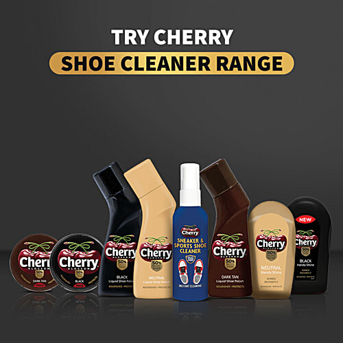 Cherry Blossom Wax Shoe Polish, Black, 15 g  50% more shine
 Protects against dirt & dust