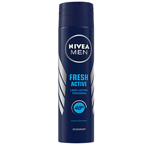 Nivea Fresh Active Men Deodorant - 48h Long lasting Freshness, 150 ml Bottle 