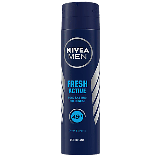 Nivea Fresh Active Men Deodorant - 48h Long lasting Freshness, 150 ml Bottle 