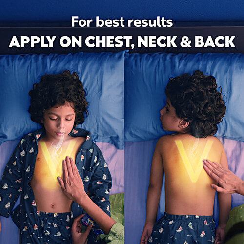 Vicks Vapo Rub With Menthol, Camphor & Eucalyptus Oil - Relieves Cold & Cough, Clears Blocked Nose, 50 ml Bottle 