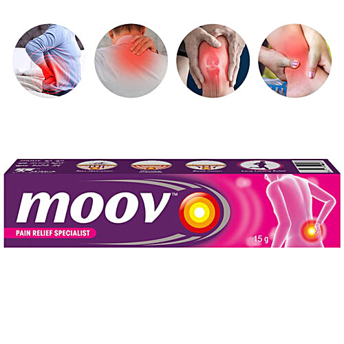 Moov Instant Pain Relief Cream - Useful For Back, Joint, Knee, Muscle Pain & Sports & Fitness Injuries, 15 g Tube 
