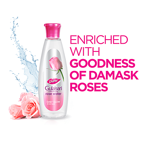 Dabur Gulabari Premium Rose Water - Paraben Free Skin Toner, 250 ml  