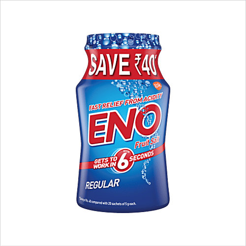 Buy Eno Fruit Salt Regular Flavor 100 Gm Online at the Best Price of Rs