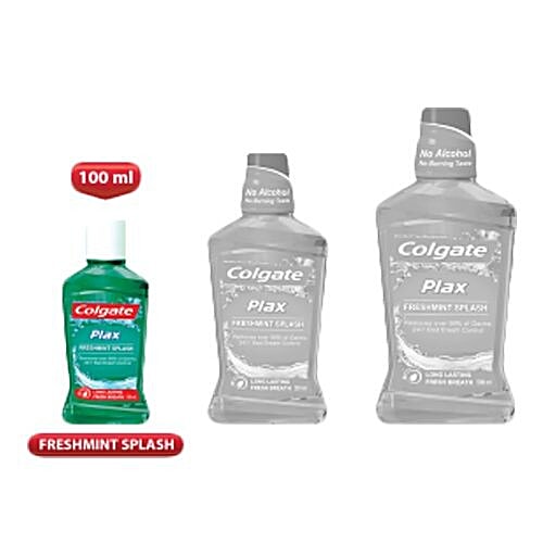 Colgate Mouthwash - Plax, Freshmint Splash, 100 ml  