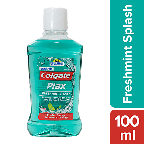 Buy Colgate Mouthwash Plax Fresh Mint Alcohol Free Imported 100 Ml