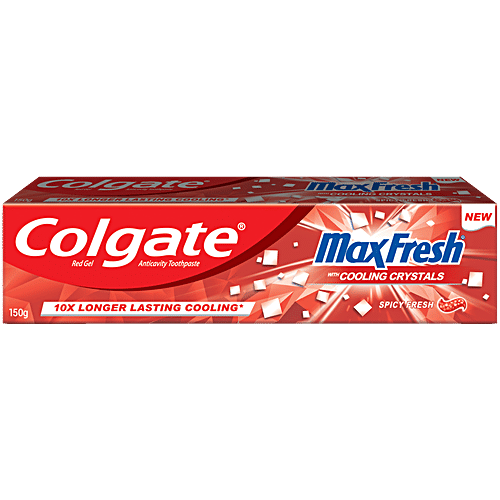 Buy Colgate Toothpaste Maxfresh Spicy Red Gel 150 Gm Online At Best