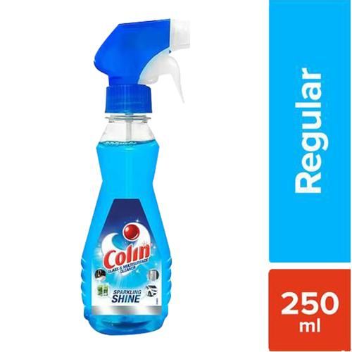 Colin Glass & Surface Cleaner Liquid Spray, Regular, 250 ml Bottle 