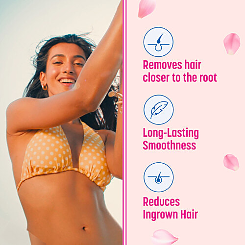 Veet Pure Hair Removal Cream - With Organic Aloe Vera & Rose Extracts, For Normal Skin, Body & Legs, 50 g  86% Natural Origin Ingredients, Smooth Glowing Skin,