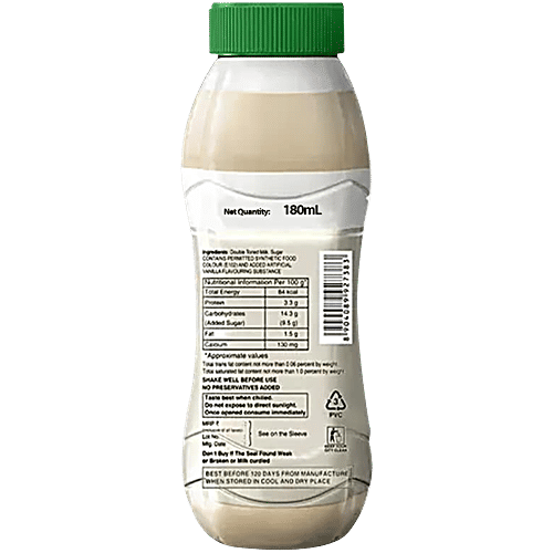Heritage Vanilla Flavoured Milk, 180 ml No Preservatives Added