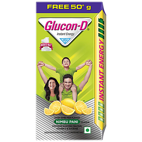 Buy Glucon D Energy Drink Pure Glucose Nimbu Pani Flavour 75 Gm Carton